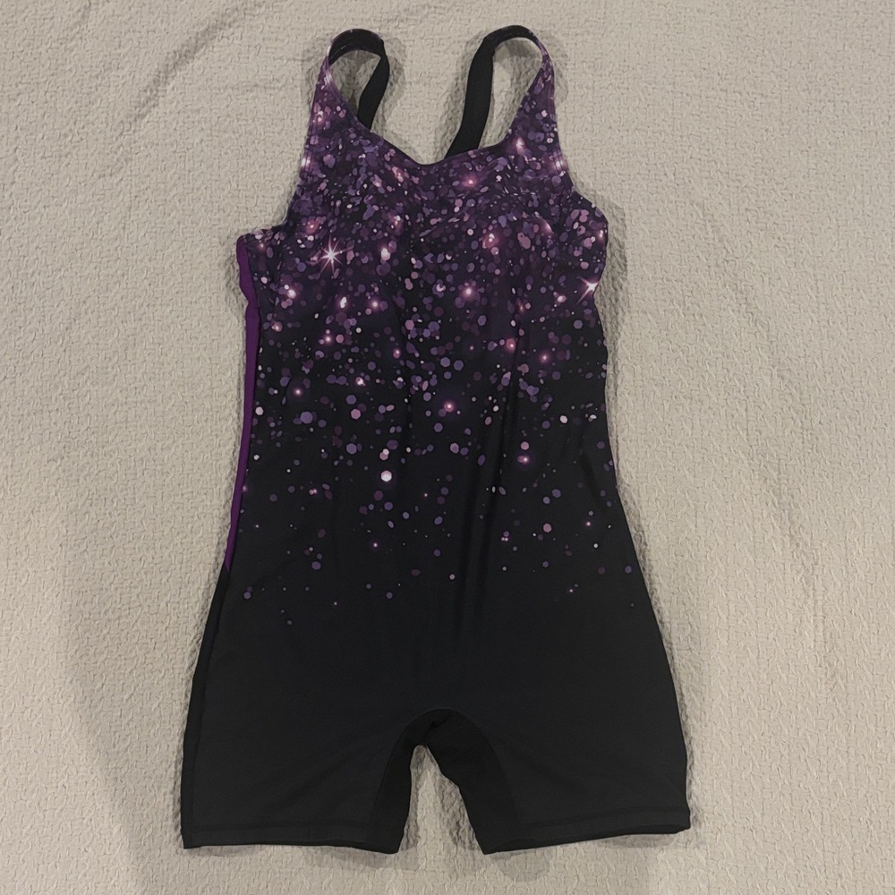 Purple and Black Kids One Piece Bodysuit